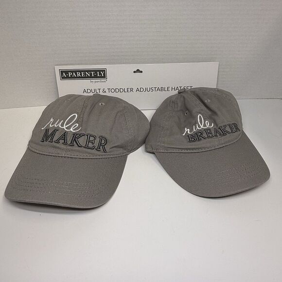 Pavilion Gift Co. Rule Maker & Breaker Adjustable Adult Toddler (1-3 Y) Hat Set - Picture 4 of 10